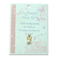 Confetti Flower girl angel pin