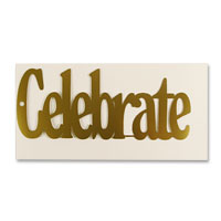 Confetti Gold celebrate cyo invitation pk 10