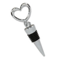 Confetti Heart Shaped Wine Stopper