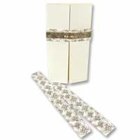 Confetti Ivory chocolate floral wraps pk 10