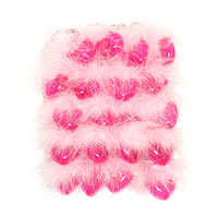 pink fluffy heart lights