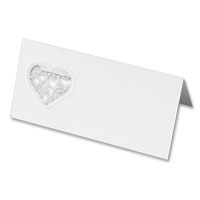 Confetti White grace laser cut place card pk of 10