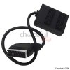 2 Way Scart Block Adaptor Lead