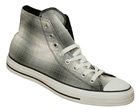 All Star Hi Grey Plaid Canvas Trainers