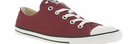 Burgundy All Star Dainty Oxford Trainers