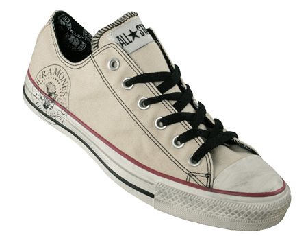 CT Ramones Ox Beige/White Canvas Trainers