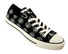 CT Ramones Ox Black/White Canvas Trainers