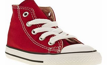 kids converse red all star hi unisex toddler