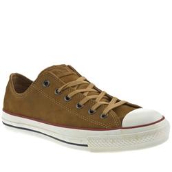 Male All Star Garment Dye Suede Upper in Brown