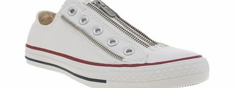 White All Star Tri Zip Ox Trainers