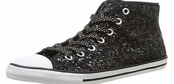 Womens As Dainty Femme Sparkle Mid Trainers 382270 8 Noir 7 UK, 41 EU