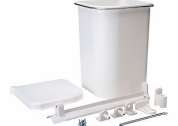 White Plastic Kitchen Waste Pedal