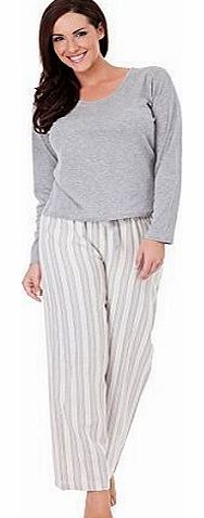 Cookies and Cream Womens Lounge PJ Pyjamas Sets Night Wear PJs 2 Piece Pyjama Set Ladies UK 8/10