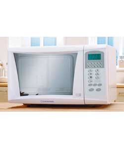 White Touch Control Microwave