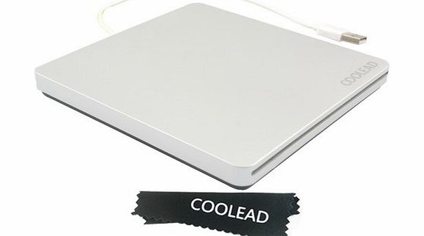 USB External Slot CD RW Drive Burner for Apple MacBook Pro Air iMAC (CD-RW & DVD PLAYER (Silver))