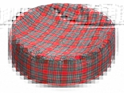 Cosipet Tartan Bean Bag - Red:Small - 24