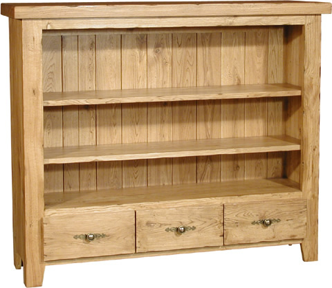 Oak Low Bookcase