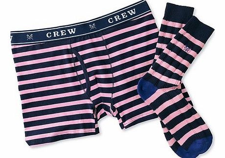 Stripe Boxer Shorts and Socks Boxset