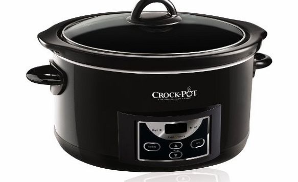 Crock-Pot Digital Countdown Slow Cooker, 4.7 Litre - Gloss Black