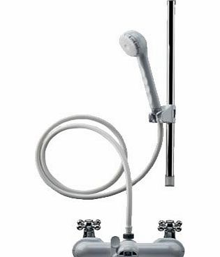 Croydex by Home Discount Croydex Bath Shower Mixer Set, Silver