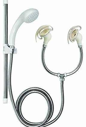 Croydex Push-Fit Bath Shower Set, White