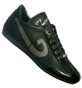 Cruyff Vanenburg Charcoal and Black Leather