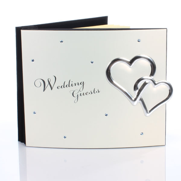 Hearts Wedding Guest Book