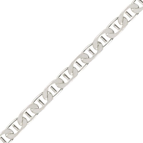 20 Inch Anchor Curb Chain In Silver