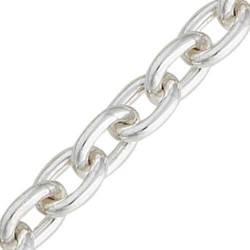 20 Inch Close Trace Chain In Silver