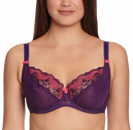 Romance Balcony Womens Bra Plum/Watermelon 34GG