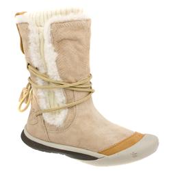 Female Cu:She It Cuff Boot Suede Upper Casual in Beige, Black