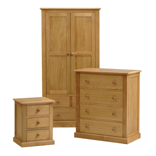 Bedroom Set with Double Wardrobe