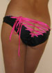 Knickers black silk corset knicker