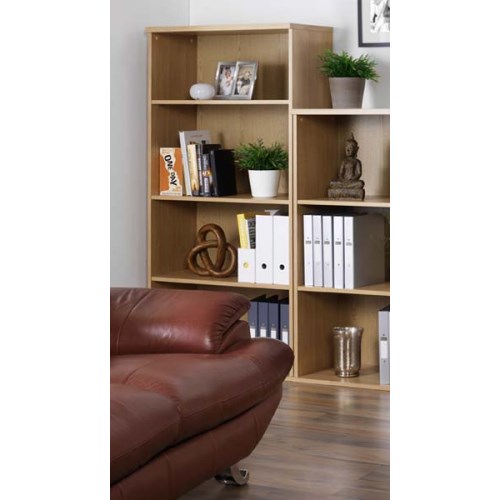 Dams Furniture Urban 4 Shelf Bookcase in Oak