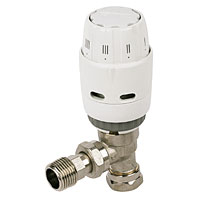 DANFOSS RAS-C White and Chrome TRV 8/10mm Angled