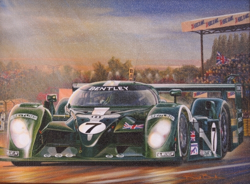 Framed print of Le mans Bentley