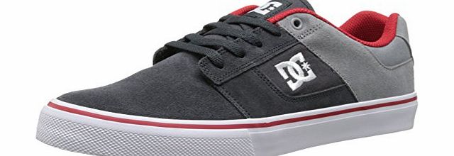 DC  - Mens Bridge Vulcanized Shoe, UK: 11 UK, Grey/Grey/Red