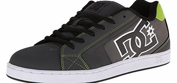 DC Shoes Mens Net M Shoe Low-Top 302361 Grey/Lime Green 8 UK, 42 EU