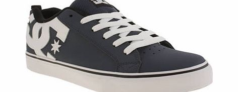 Navy  White Court Vulc Trainers