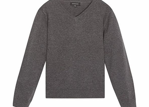 Debenhams Kids Childrens Grey V Neck School Jumper Age 11-12