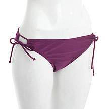 Plum side tie bikini pants