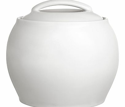 White Covered Sugar Bowl