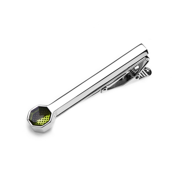 Green Roman Super Dot Tie Clip by