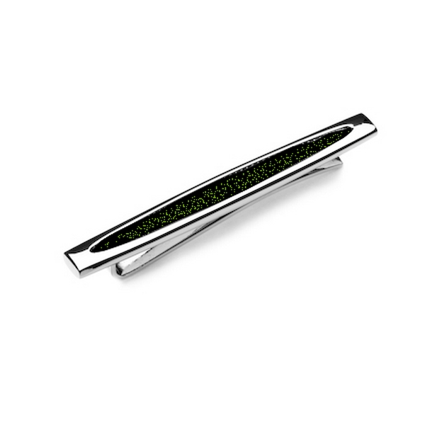 Green Skimm Super Dot Tie Clip by