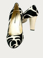 DIANE VON FURSTENBERG SHOES BLACK WHITE 36 EU