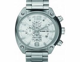 Diesel Mens Overflow Chronograph Silver Watch