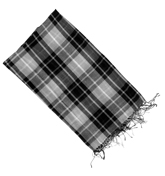 Steve Black and Grey Check Scarf