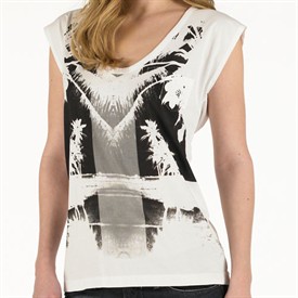 Womens Troom-B Singlet T-Shirt White