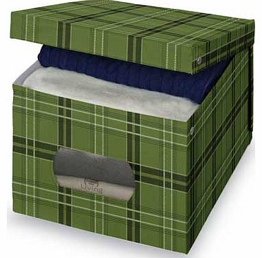 Tartan Matching PVC Box with Window - Large