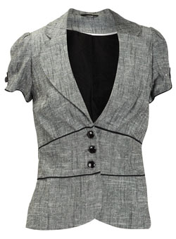 Dorothy Perkins Grey short sleeve jacket